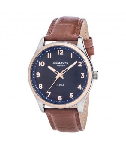 3GUYS Brown Leather Strap