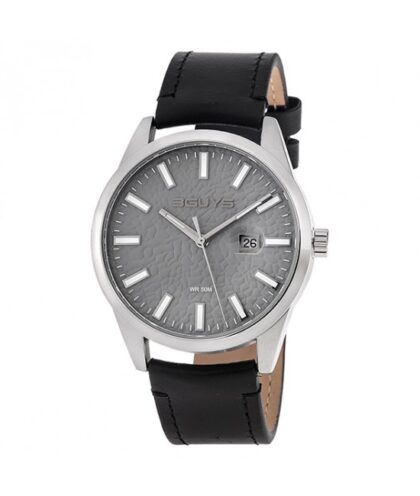 3GUYS Black Leather Strap