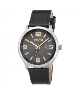 3GUYS Black Leather Strap