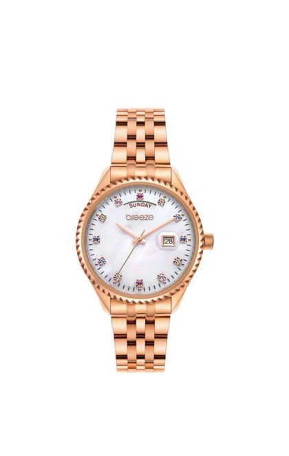 BREEZE Glacier Rose Gold Stainless Steel