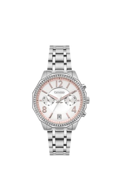 BREEZE Crystal Silver Stainless Steel