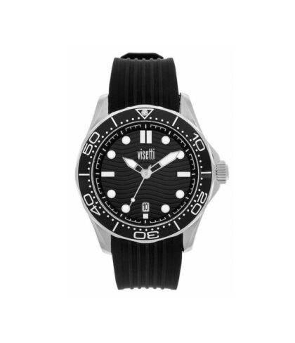 VISETTI Fit All Black Rubber Strap