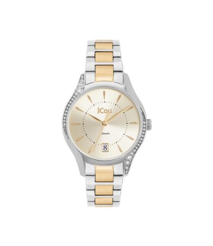 JCOU Amelie Swarovski Two Tone Stainless Steel Bracelet