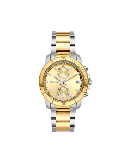 BREEZE Sparkly Crystals Two Tones Stainless Steel