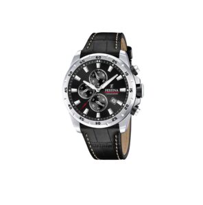 FESTINA Black Leather Bracelet