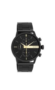 OOZOO Timepieces Black Metallic Bracelet