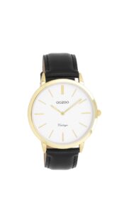 OOZOO Vintage Black Leather Strap