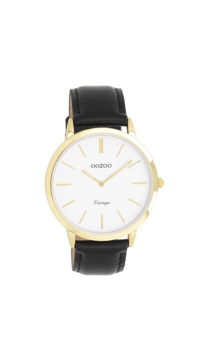 OOZOO Vintage Black Leather Strap