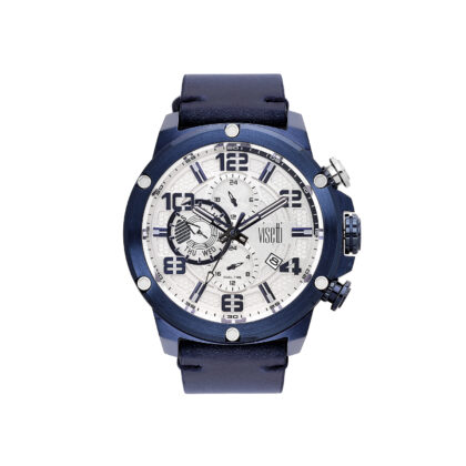 VISETTI Colorado Blue Leather Strap