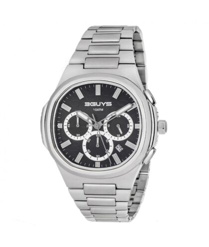 3GUYS Silver Stainless Steel Bracelet