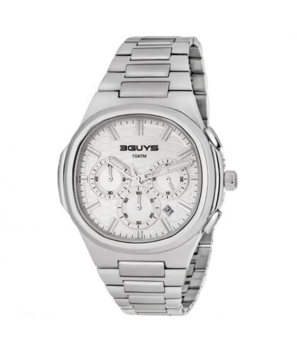 3GUYS Silver Stainless Steel Bracelet