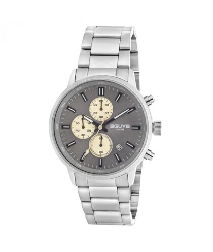 3GUYS Silver Stainless Steel Bracelet