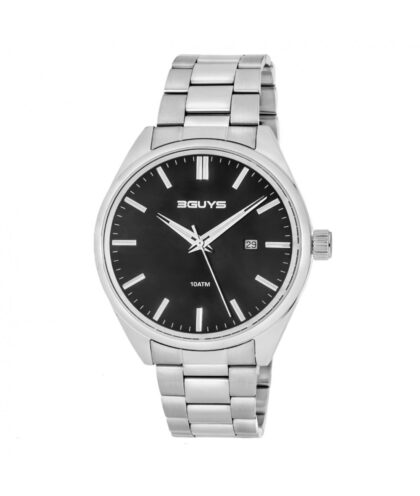 3GUYS Silver Stainless Steel Bracelet