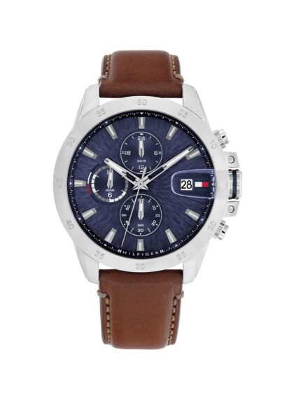 Tommy Hilfiger Brown Leather Strap