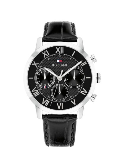 Tommy Hilfiger Black Leather Strap