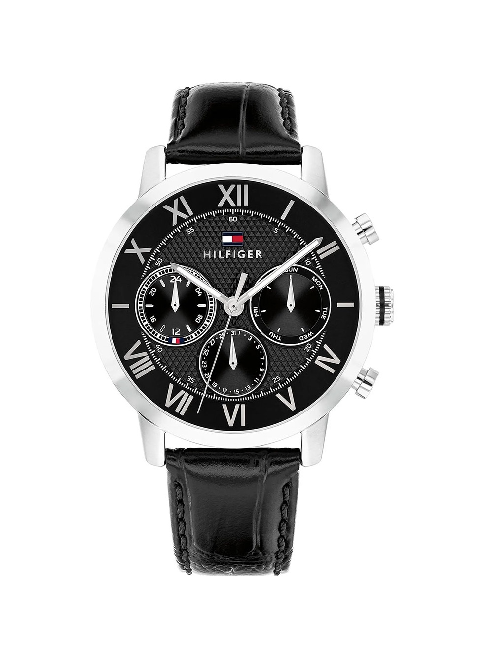 Tommy Hilfiger Black Leather Strap