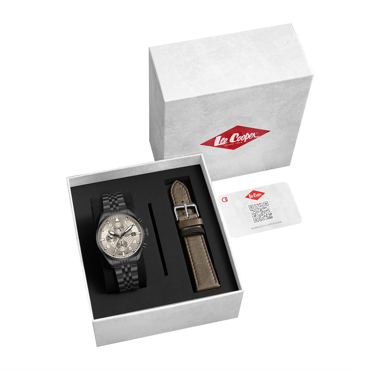 Lee Cooper Grey Stainless Steel Bracelet - Image 2