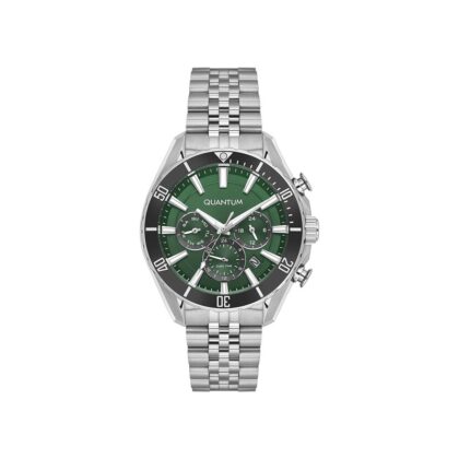 QUANTUM POWERTECH Silver Stainless Steel Bracelet