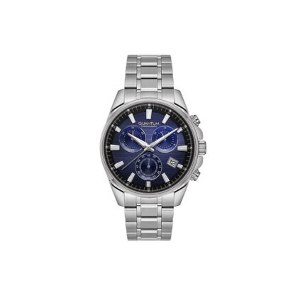QUANTUM POWERTECH Silver Stainless Steel Bracelet