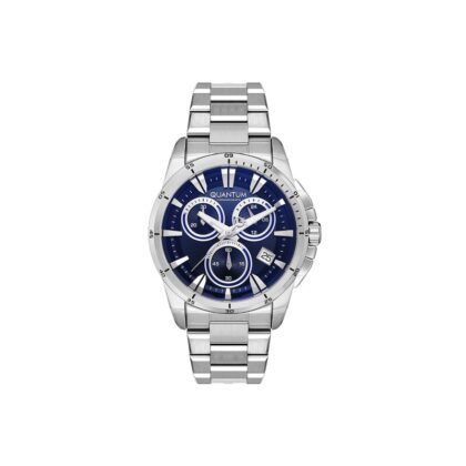 QUANTUM POWERTECH Silver Stainless Steel Bracelet