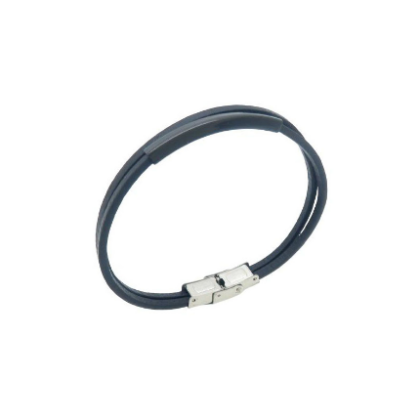PUPPIS Leather Strap Bracelet