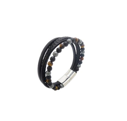 PUPPIS Leather Strap Bracelet